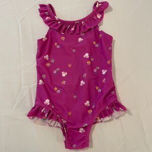 Gap × Disney Girls Minnie Mouse Swimsuit One-Piece - Size 5T